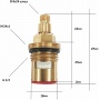 Кран-букса 1/2 кер с маховиком Glauf XOT-856 КРЕСТ (блистер) пара