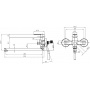Комплект смесителей Elghansa ECOFLOW ALPHA 5352707-set, для ванны с душем и раковины, однорычажные