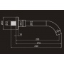 Излив настенный Elghansa CONCEALED SPOUTS RS-2P встраиваемый, круглый, хром