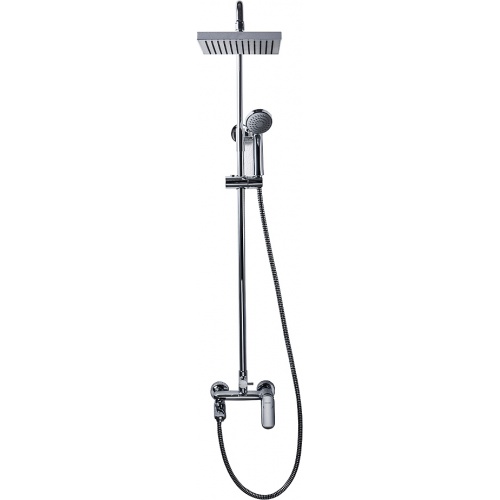 Душевая система Bravat OPAL F6125183CP-A-RUS однорычажный, излив, тропический и ручной душ, стойка купить в интернет магазине Санрай73