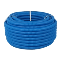 Гофра защитная 32/28 для труб PEX и PERT диаметром 25, синяя (50 м) бухта
