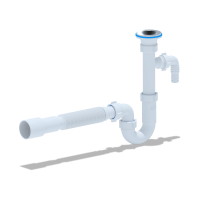 Сифон DB5300 для умывальника Ани 1 1/4 х 32 с отводом для ст. машины