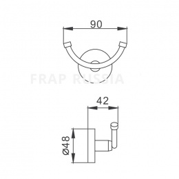 Крючок двойной F1705-2