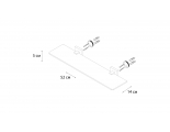 Полка стеклянная METRA FIXSEN