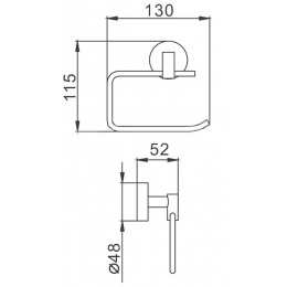 Держатель для туалетной бумаги Frap 1703-3