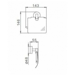 Держатель для туалетной бумаги Frap 1703