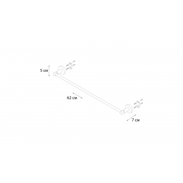 Полотенцедержатель трубчатый (60 см.) MODERN FIXSEN