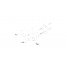 Крючок двойной MODERN FIXSEN