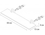 Полка стеклянная KVADRO FIXSEN