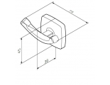 Двойной крючок для полотенец GEM  AM.PM.