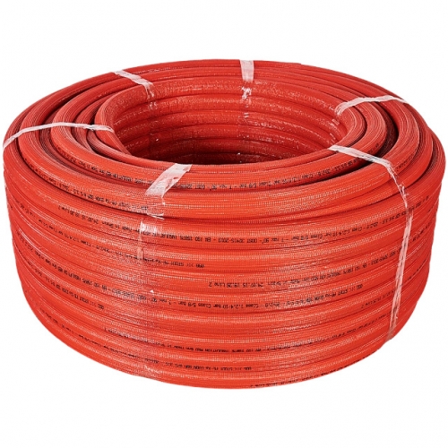 SPI-0003-002028 STOUT 20х2,8 (бухта 100 метров) PEX-a труба из сшитого полиэтилена с кислородным слоем, серая в теплоизоляции (красная) купить в интернет магазине Санрай73