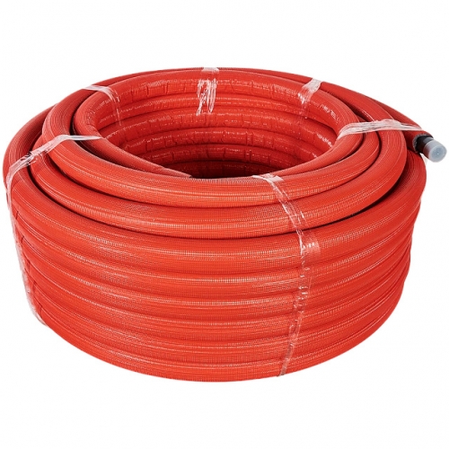 SPI-0003-003244 STOUT 32х4,4 (бухта 50 метров) PEX-a труба из сшитого полиэтилена с кислородным слоем, серая в теплоизоляции (красная) купить в интернет магазине Санрай73