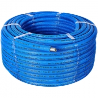 SPI-0004-002028 STOUT 20х2,8 (бухта 100 метров) PEX-a труба из сшитого полиэтилена с кислородным слоем, серая в теплоизоляции (синяя)