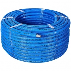 SPI-0004-002028 STOUT 20х2,8 (бухта 100 метров) PEX-a труба из сшитого полиэтилена с кислородным слоем, серая в теплоизоляции (синяя)