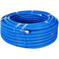 SPI-0004-002535 STOUT 25х3,5 (бухта 50 метров) PEX-a труба из сшитого полиэтилена с кислородным слоем, серая в теплоизоляции (синяя)