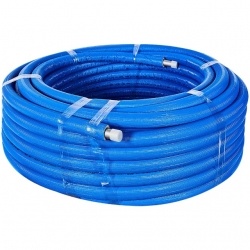 SPI-0004-002535 STOUT 25х3,5 (бухта 50 метров) PEX-a труба из сшитого полиэтилена с кислородным слоем, серая в теплоизоляции (синяя)