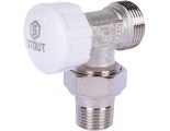 Клапан термостатический со сгоном угловой 1/2 х 3/4 ЕК НР/НР  STOUT