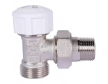 Клапан термостатический со сгоном угловой 1/2 х 3/4 ЕК НР/НР  STOUT