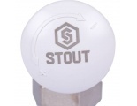 Клапан термостатический со сгоном угловой 1/2 х 3/4 ЕК НР/НР  STOUT