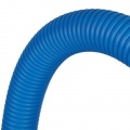 Труба гофрированная ПНД, цвет синий, наружным диаметром 32мм для труб 25мм STOUT (50м) бухта