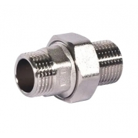 Разъемное соединение 1"НН Stout никелированное уплотнение o-ring