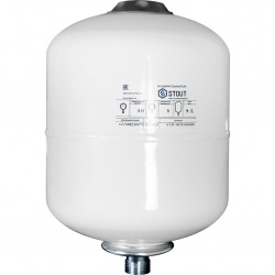 Расширительный бак 8л Stout STW-0015 для системы ГВС белый 8 bar 100°С