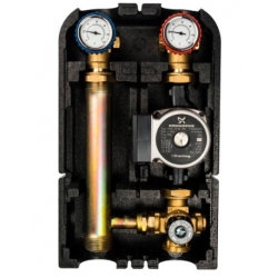 Насосная группа STOUT SDG-0002 с 4-х ходовым термостатическим клапаном 1", с насосом Grundfos UPSO