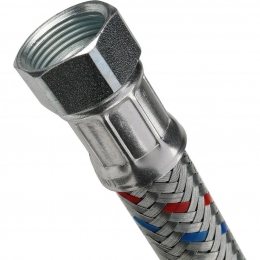 Гибкая подводка д/воды 1м 3/4 г х 3/4 г сталь STOUT