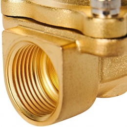 STOUT Клапан соленоидный (электромагнитный), прямого действия, НО, 220В, G3/4, EPDM