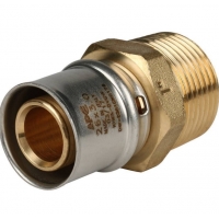 Соединение 26мм х 1"нр Stout пресс, для металлопластиковых труб