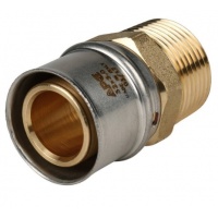 Соединение 32мм х 1"нр Stout пресс, для металлопластиковых труб