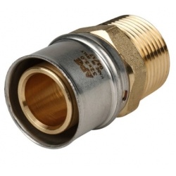 Соединение 32мм х 1"нр Stout пресс, для металлопластиковых труб