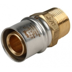 Соединение 26мм х 3/4"нр Stout пресс, для металлопластиковых труб