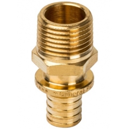 Переходник 16мм х 1/2"нр Stout аксиальный для труб из сшитого полиэтилена