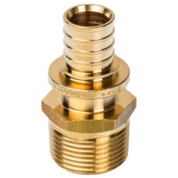 Переходник 20мм х 3/4"нр Stout аксиальный для труб из сшитого полиэтилена