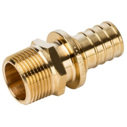 Переходник 25мм х 3/4"нр Stout аксиальный для труб из сшитого полиэтилена