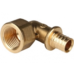 Угольник 16мм х 1/2"вр Stout аксиальный для труб из сшитого полиэтилена