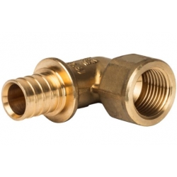 Угольник 20мм х 1/2"вр Stout аксиальный для труб из сшитого полиэтилена