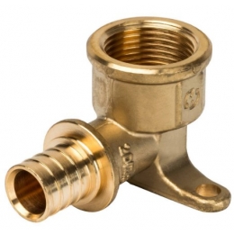 Угольник 20мм х 3/4"вр Stout аксиальный с креплением для труб из сшитого полиэтилена