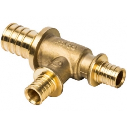 Тройник 25мм х 16мм х 16мм Stout аксиальный для труб из сшитого полиэтилена