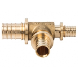 Тройник 25мм х 20мм х 16мм Stout аксиальный для труб из сшитого полиэтилена