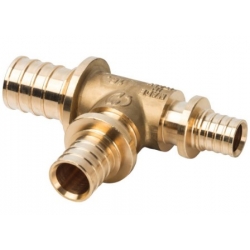 Тройник 25мм х 20мм х 16мм Stout аксиальный для труб из сшитого полиэтилена