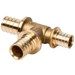 Тройник 25мм х 25мм х 20мм Stout аксиальный для труб из сшитого полиэтилена