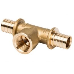 Тройник 20мм х 1/2"вр х 20мм Stout аксиальный для труб из сшитого полиэтилена