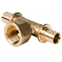 Тройник 20мм х 3/4"вр х 20мм Stout аксиальный для труб из сшитого полиэтилена