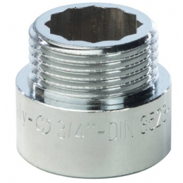 Удлинитель 3/4"ВН х 15мм Stout хромированный латунный