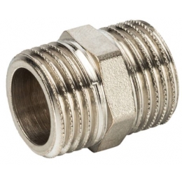 Ниппель 1/2"нр Stout никелированный латунный