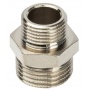 Ниппель 1/2"нр х 3/8"нр Stout переходной никелированный латунный