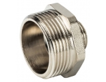 Ниппель 1 1/4"нр х 1/2"нр Stout переходной никелированный латунный