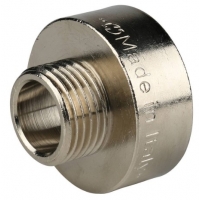 Переходник 1"вр х 1/2"нр Stout никелированный латунный